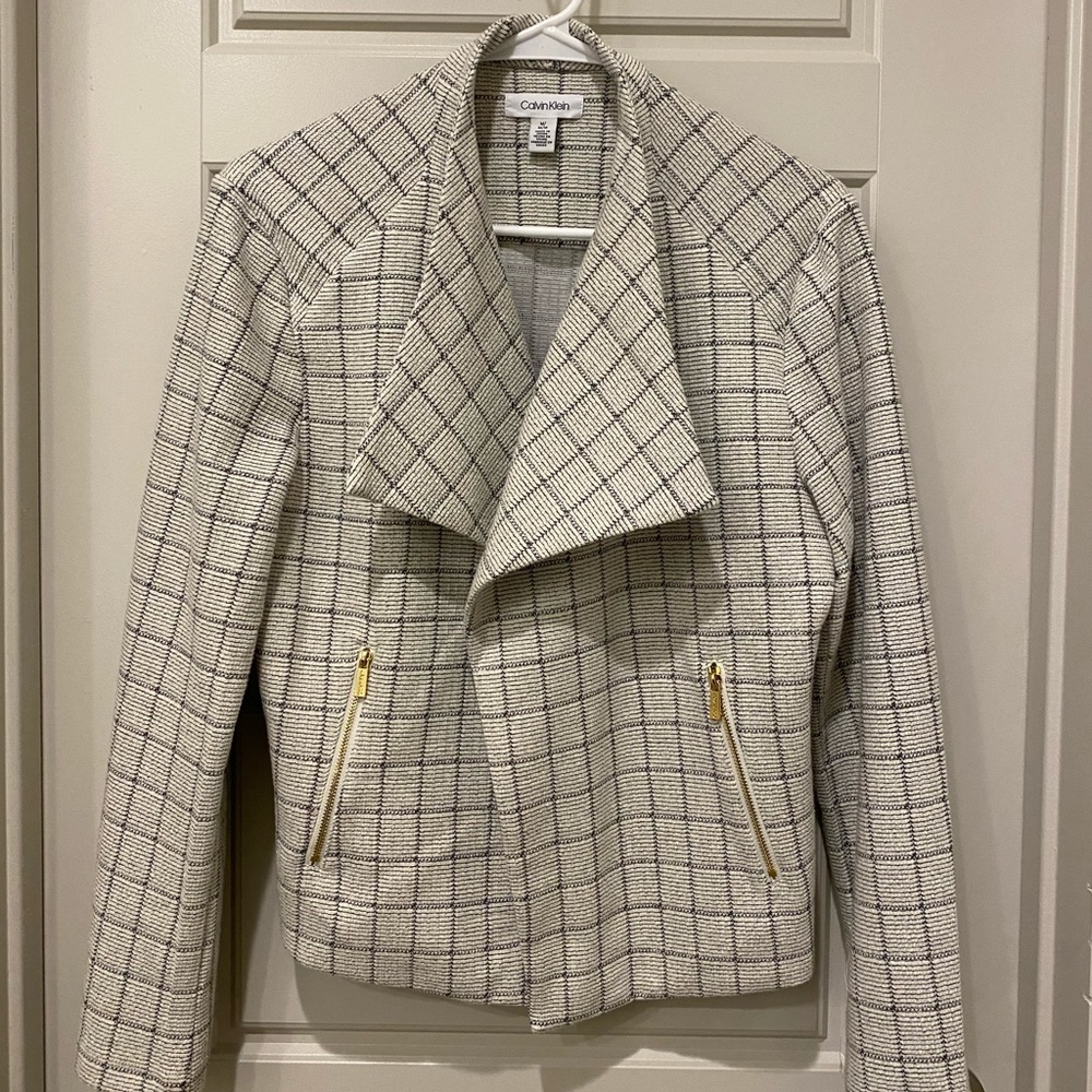 Calvin Klein white jacket
